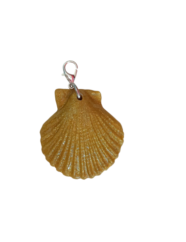 Charme -Coquillage d’Or Scintillant